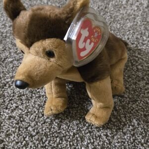 Ty Beanie Babies Brown and Tan Plush Dog